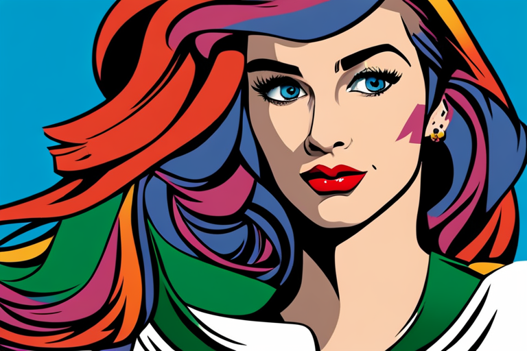 An AI generated image representing "Generate a series of pop art-inspired portraits featuring buzz light year, accentuated with bright colors and bold, graphic patterns, similar to the works of Andy Warhol. "