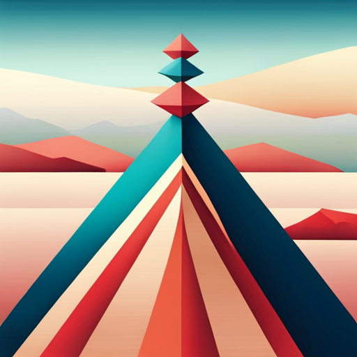 AI generated art representing "Geometric shapes, pastel colours, muted tones. "
