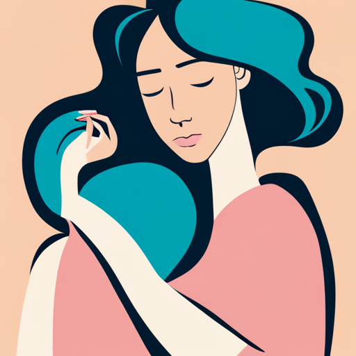 An AI generated image representing "female meditating, line art, pastel colours, in style of henri matisse. "